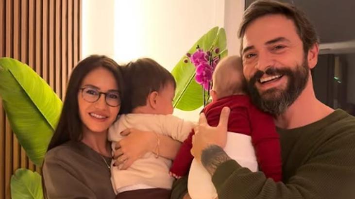 Ünlü oyuncudan mutlu aile tablosu İşte minik Demirden yeni kare
