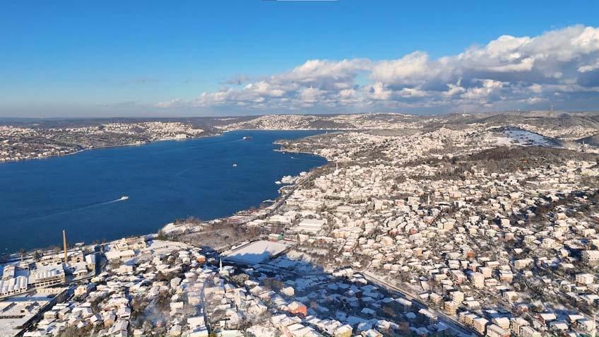 İstanbulda yeni yıla beyaz başlangıç İlk kar manzaraları geldi