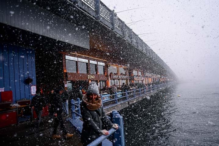 İstanbulda yeni yıla beyaz başlangıç İlk kar manzaraları geldi
