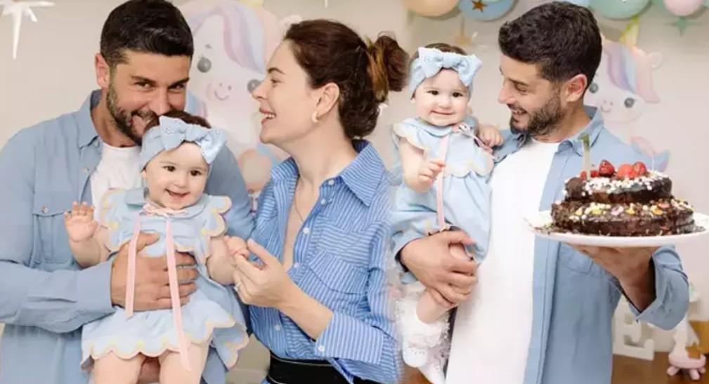 Berk Oktay ve kızı Mira Milenanın kar sevinci