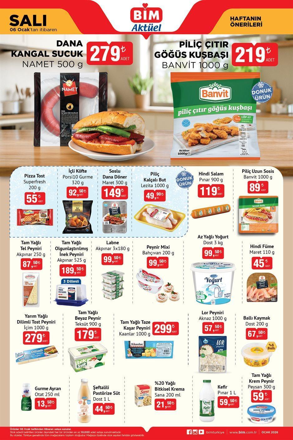 6 OCAK SALI BİM AKTÜEL KATALOĞU