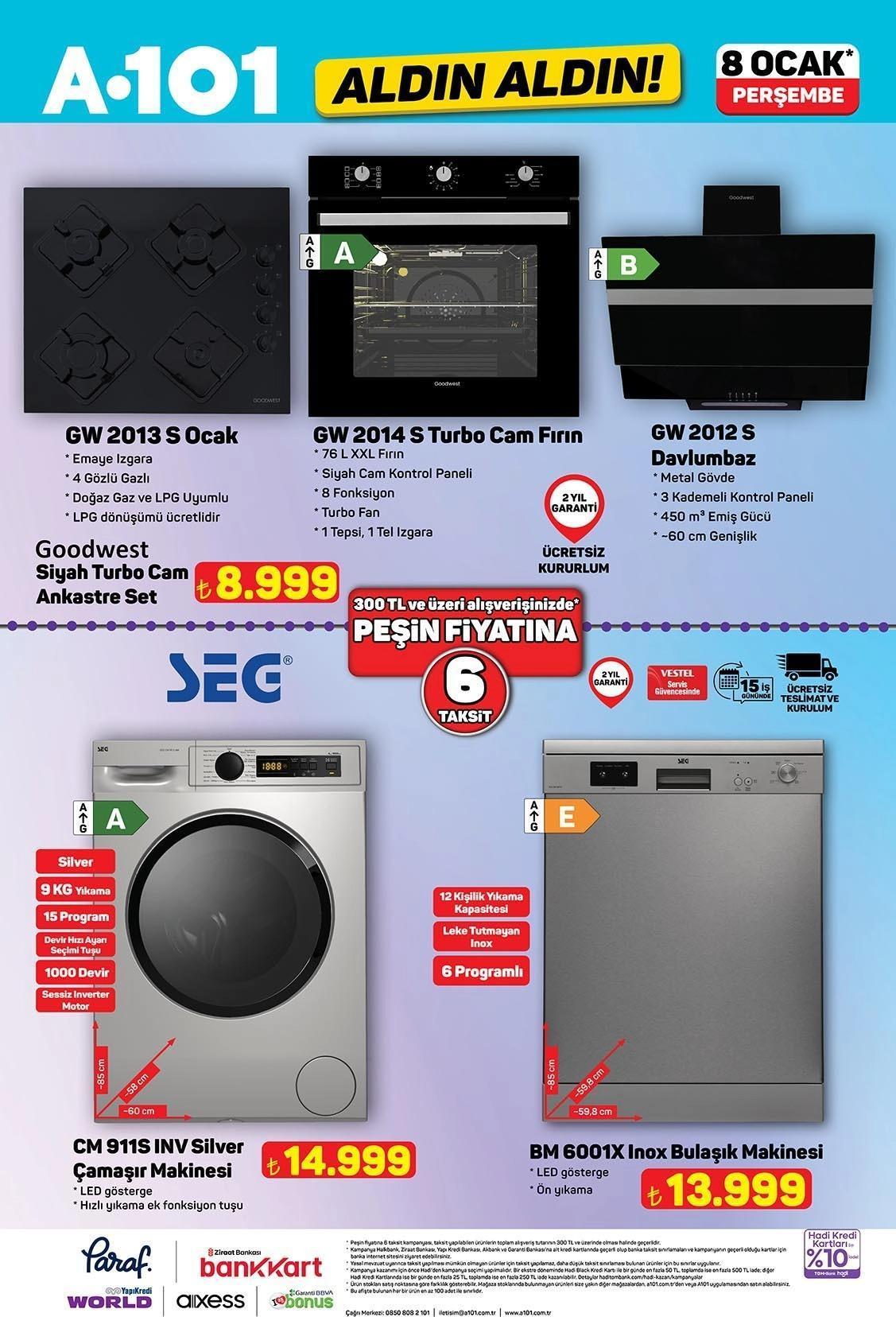 A101 ALDIN ALDIN 8 OCAK PERŞEMBE AKTÜEL KATALOĞU