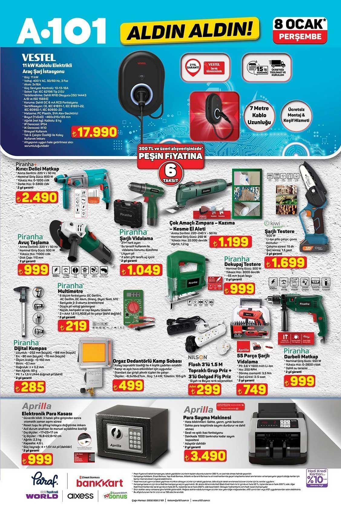 A101 ALDIN ALDIN 8 OCAK PERŞEMBE AKTÜEL KATALOĞU