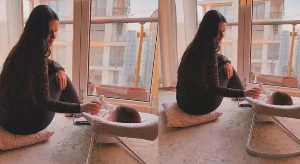 İrem Helvacıoğlu paylaştı İşte kızı Soradan yeni kare