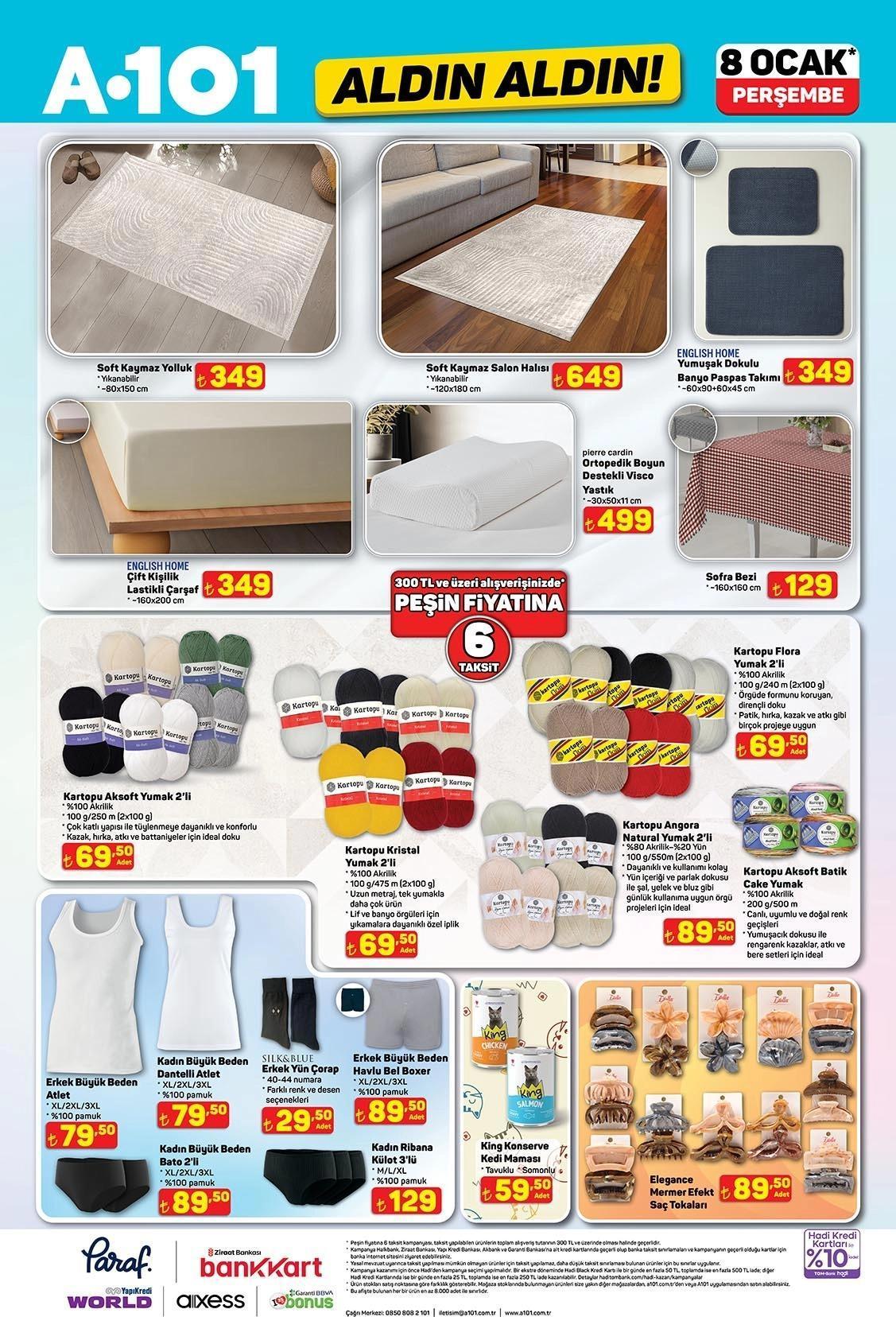 A101 ALDIN ALDIN 8 OCAK PERŞEMBE AKTÜEL KATALOĞU