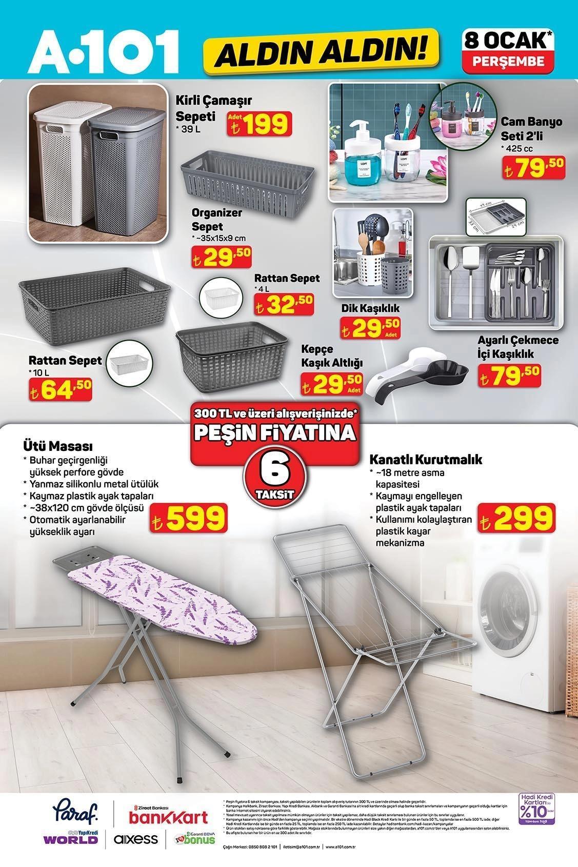 A101 ALDIN ALDIN 8 OCAK PERŞEMBE AKTÜEL KATALOĞU