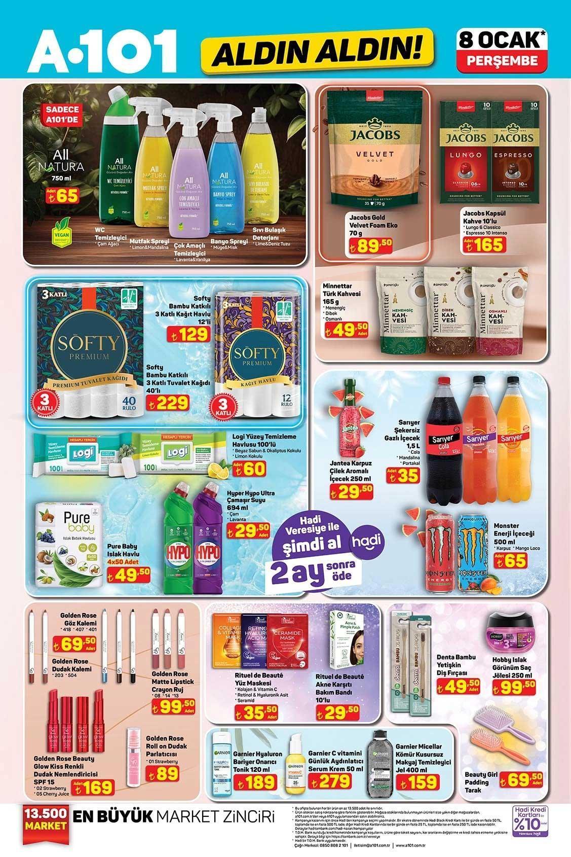 A101 ALDIN ALDIN 8 OCAK PERŞEMBE AKTÜEL KATALOĞU