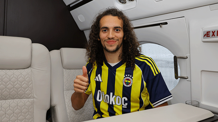 Fenerbahçenin yeni transferi Matteo Guendouzi formayı giydi