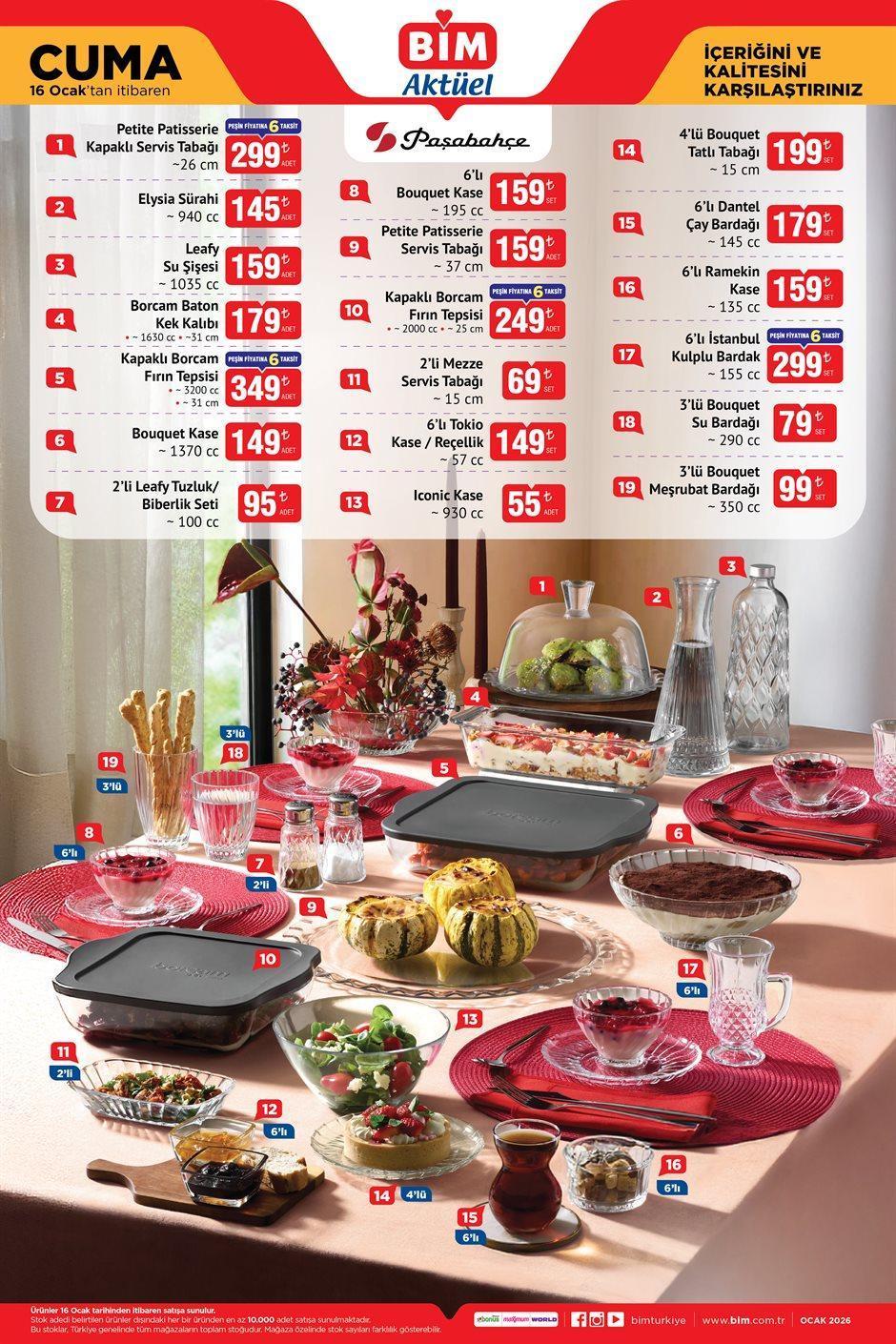 BİM 16 OCAK CUMA YENİ AKTÜEL KATALOG