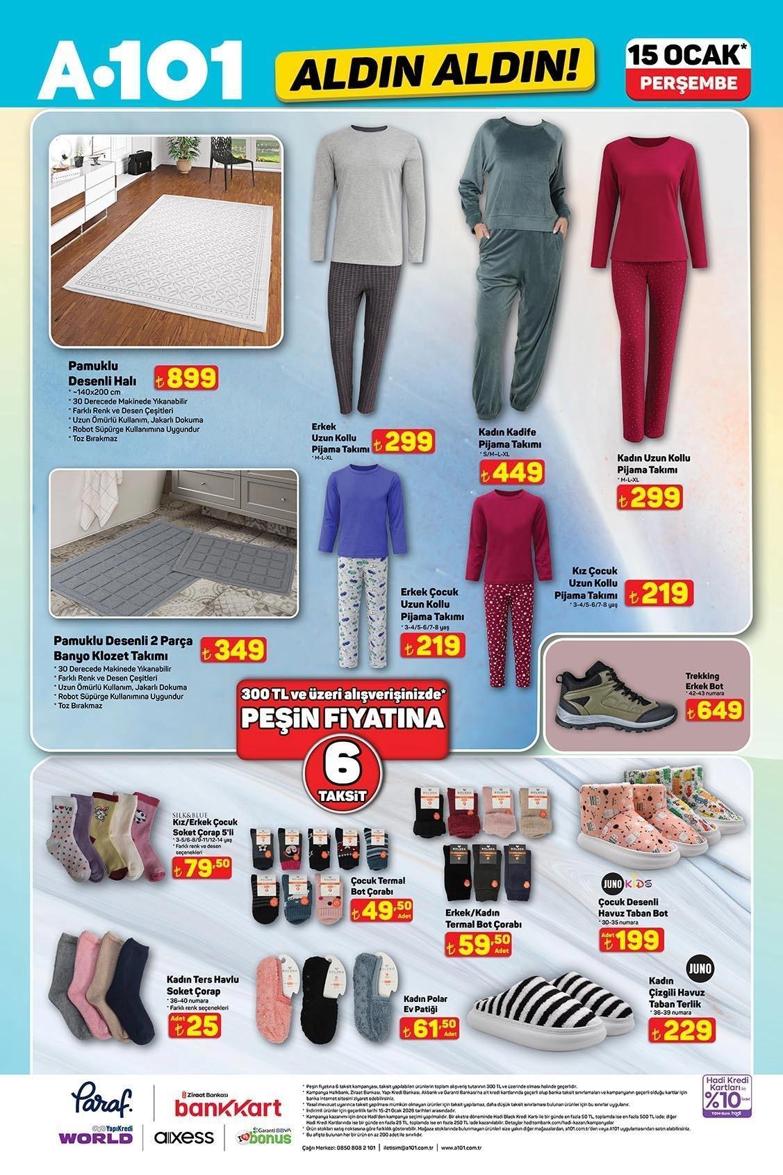 15 OCAK A101 ALDIN ALDIN AKTÜEL KATALOĞU