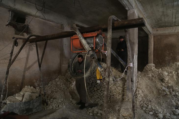 İşte SDGnin Halepteki yer altı şebekesi Örümcek ağı gibi...