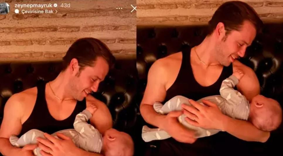 Tolga Sarıtaş ve minik oğlu Aliden yeni kare