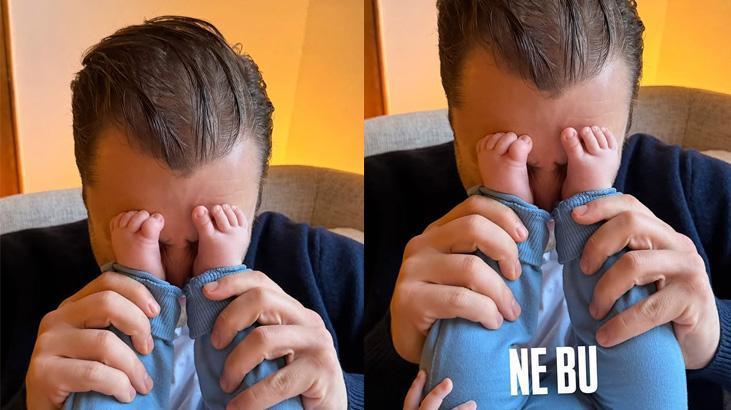 Tolga Sarıtaş ve minik oğlu Aliden yeni kare