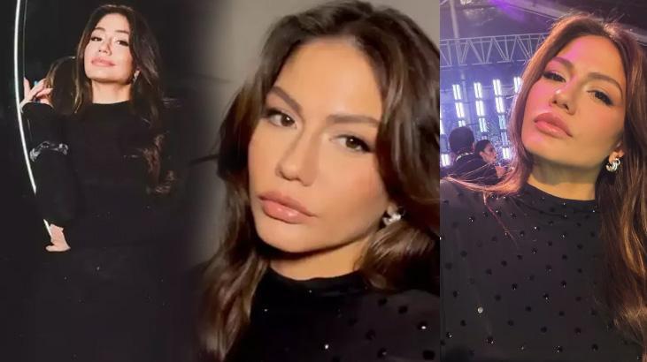 Eşref Rüyanın yıldızına beğeni yağmuru Demet Özdemir siyahlar içinde