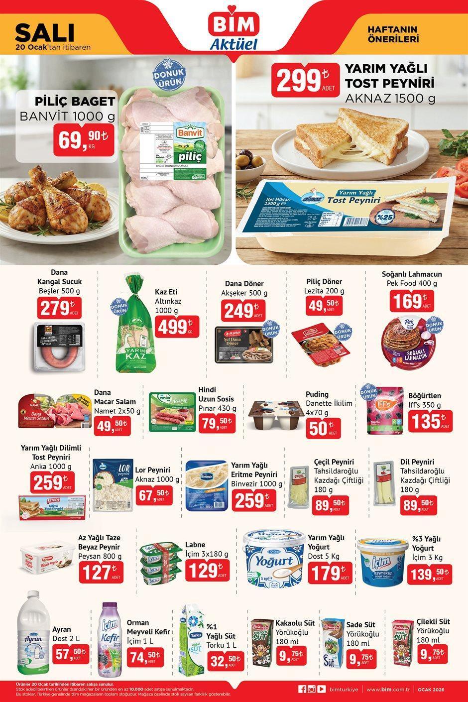 20 OCAK SALI BİM AKTÜEL KATALOĞU