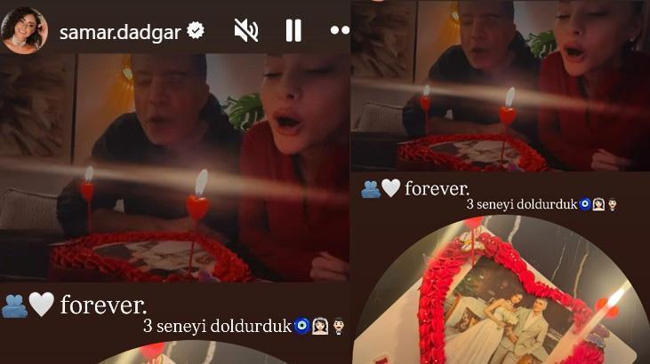 3. yıla romantik kutlama Özcan Deniz ve eşi Samar Dadgardan aşk dolu kare