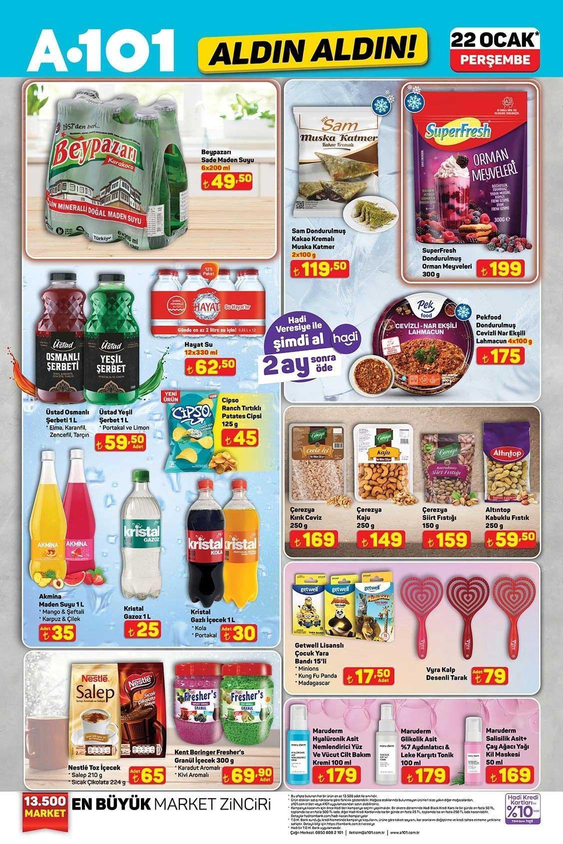 22 OCAK PERŞEMBE A101 ALDIN ALDIN AKTÜEL KATALOĞU