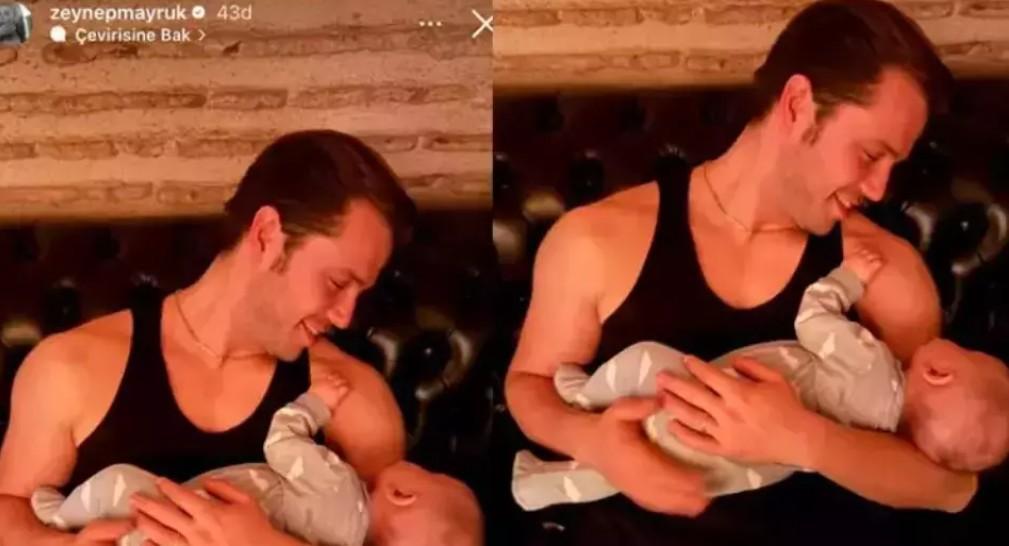 Tolga Sarıtaştan mutlu aile pozu İşte oğlu Alinin son hali