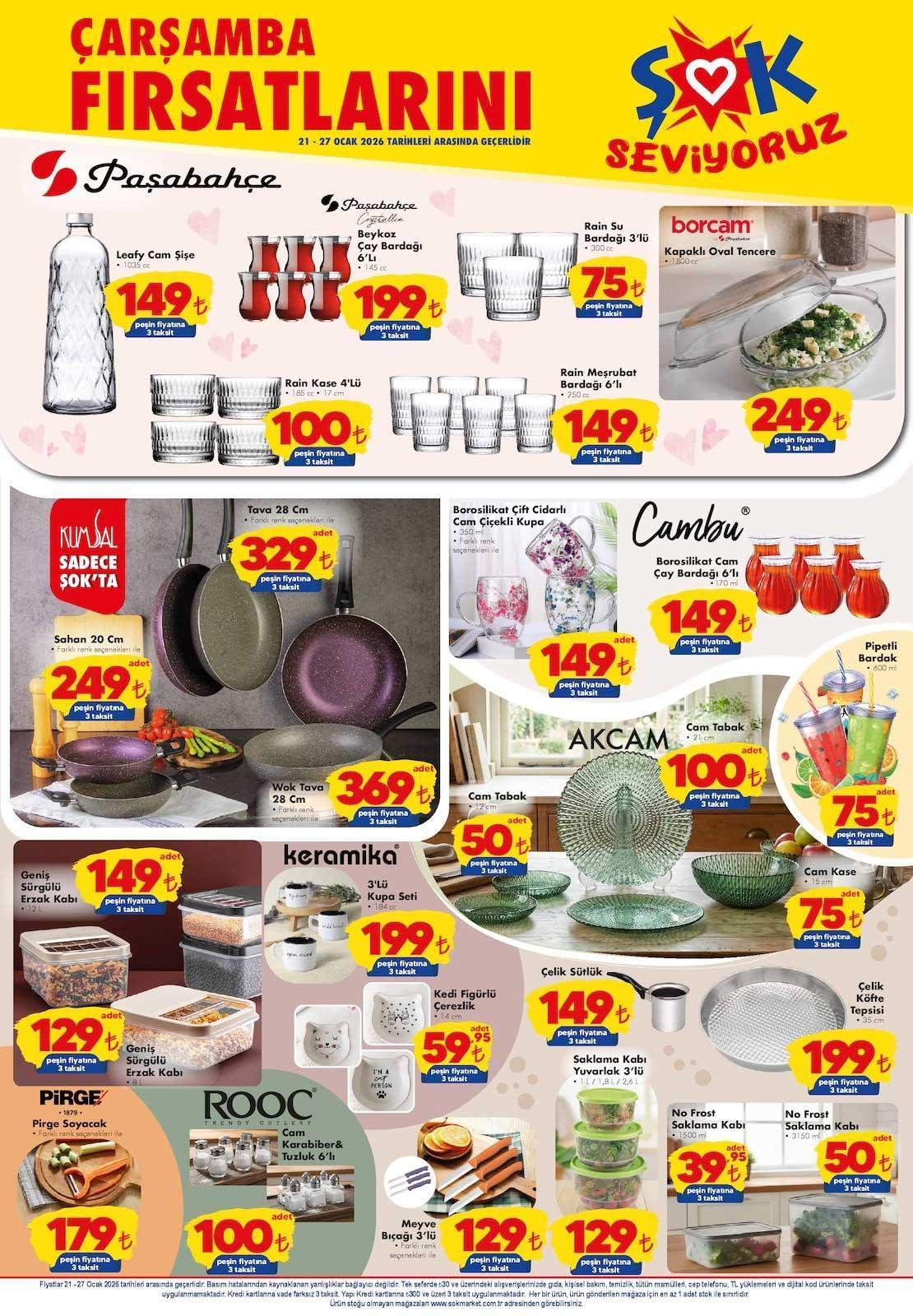 ŞOK 21-27 OCAK AKTÜEL KATALOĞU