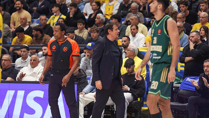 Maccabi Rapyd - Panathinaikos maçında Ergin Atamana çirkin saldırı