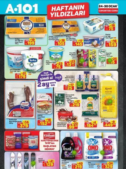 A101 24-30 OCAK HAFTANIN YILDIZLARI KATALOĞU