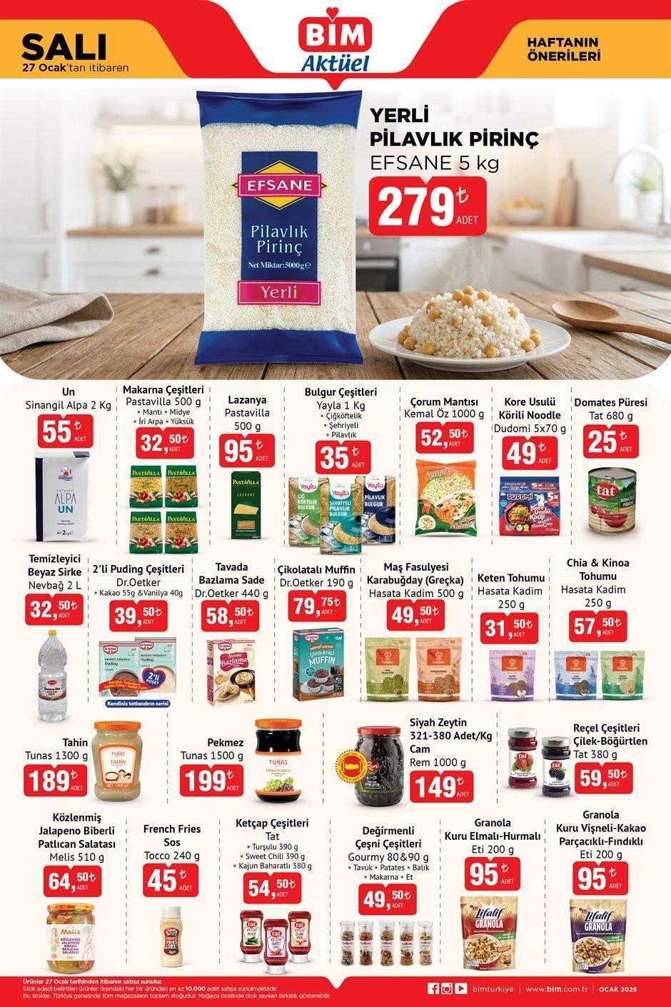 27 OCAK SALI BİM AKTÜEL KATALOĞU