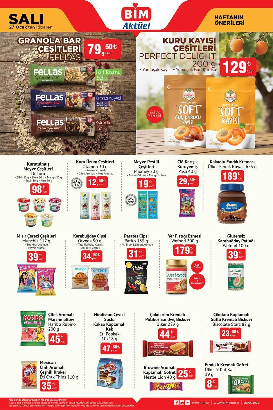 27 OCAK SALI BİM AKTÜEL KATALOĞU