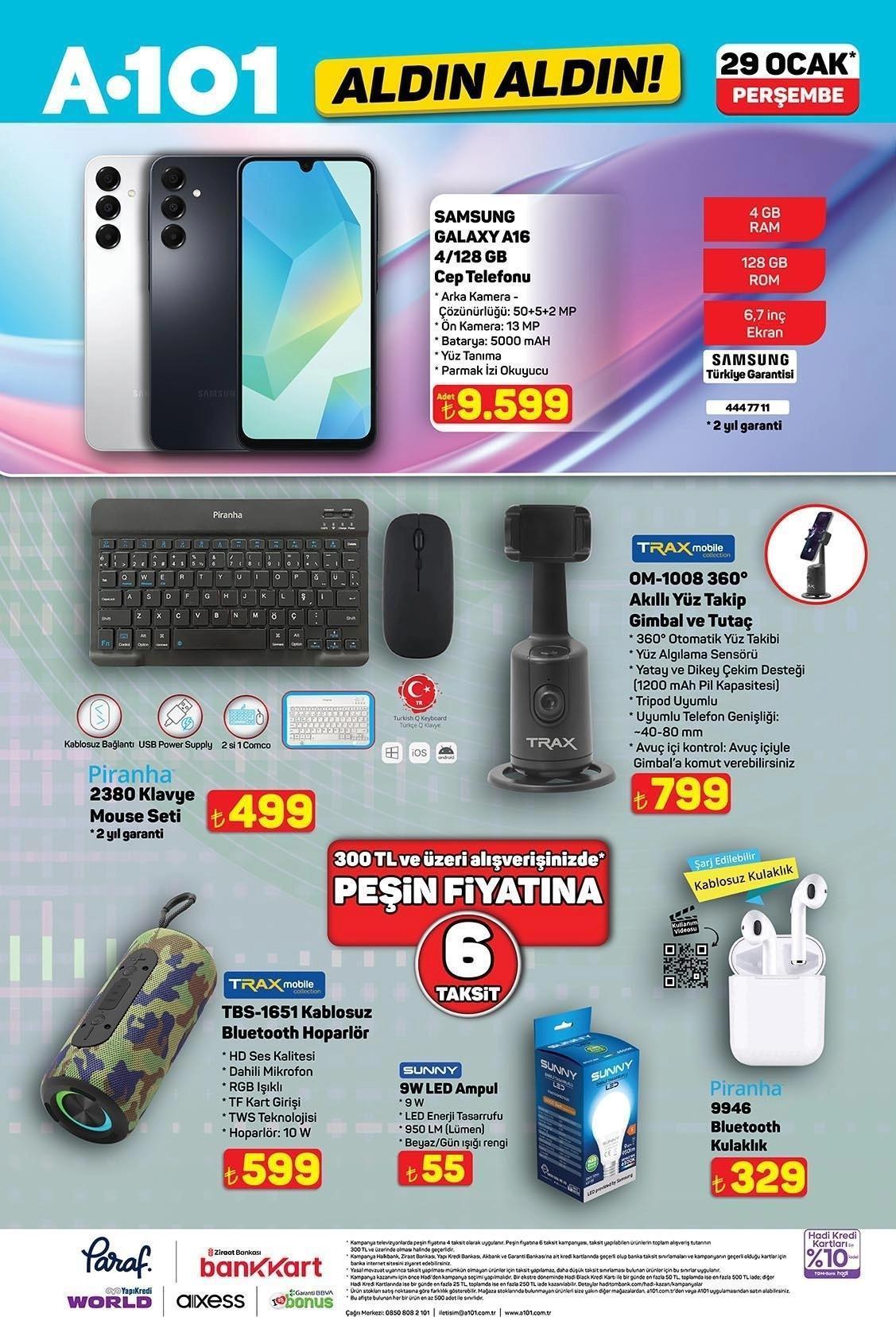 29 OCAK A101 ALDIN ALDIN AKTÜEL KATALOĞU