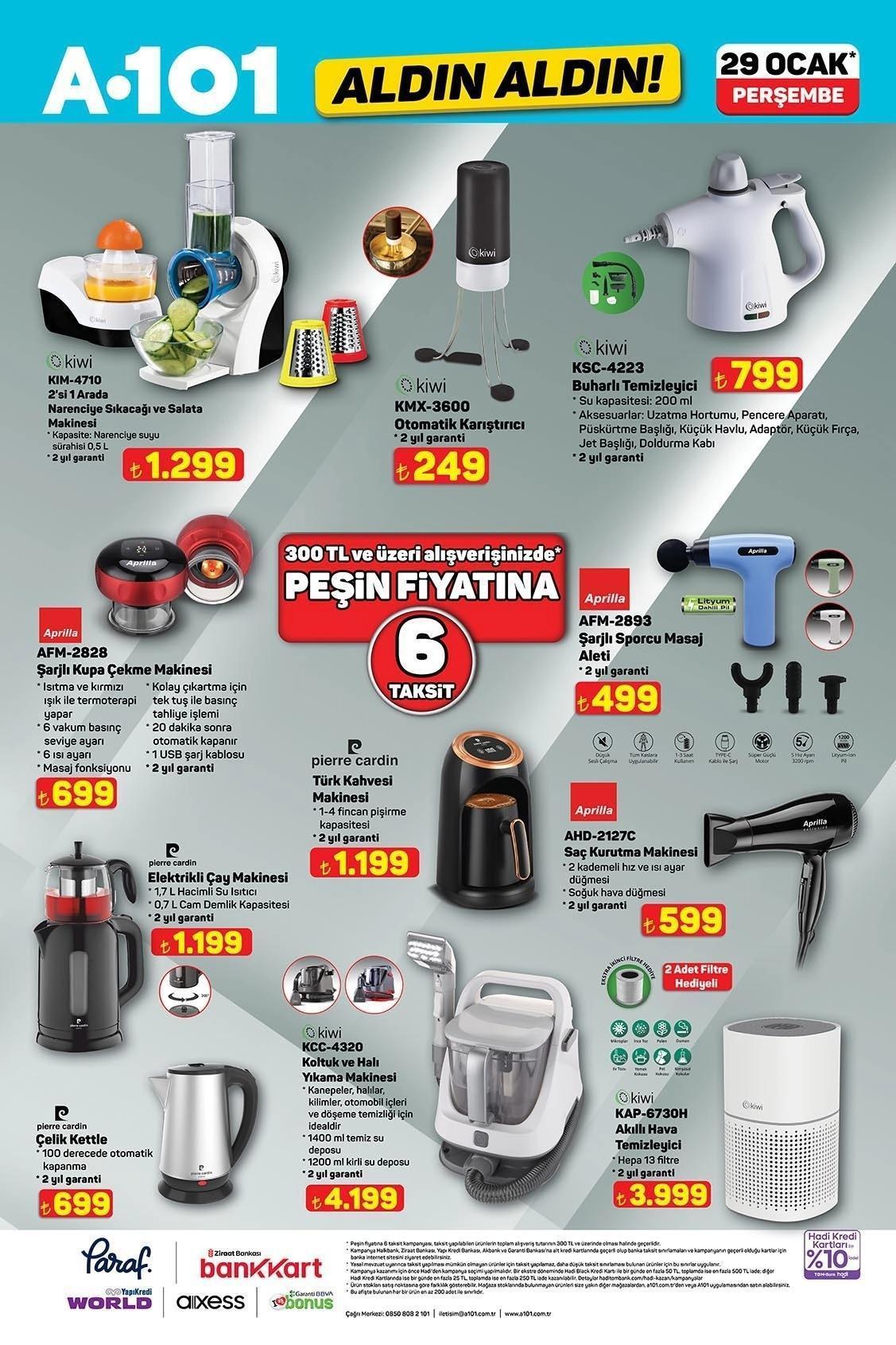 29 OCAK A101 ALDIN ALDIN AKTÜEL KATALOĞU
