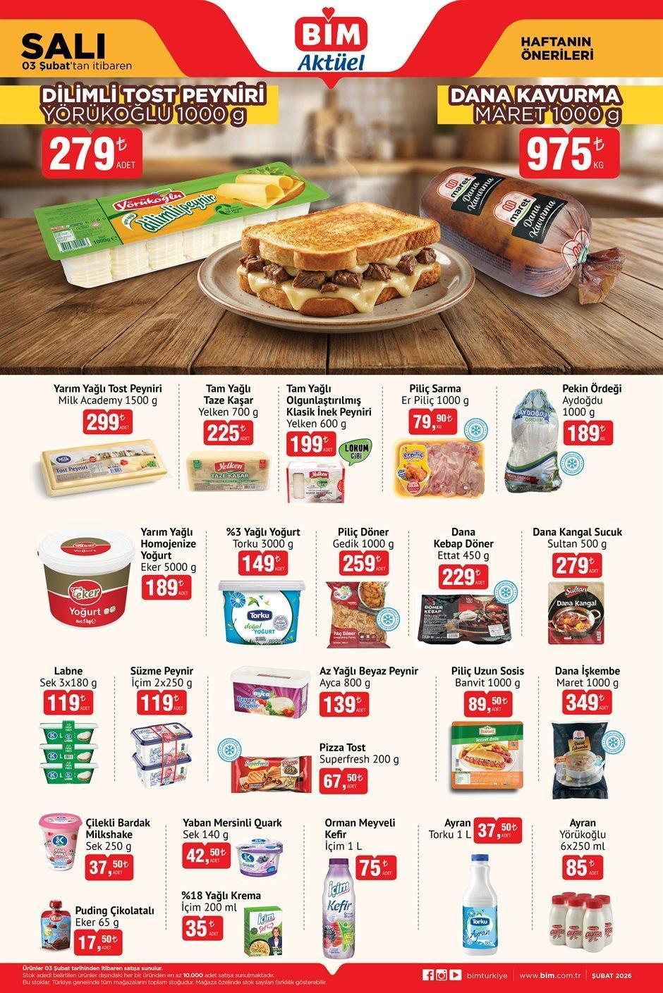 BİM 3 ŞUBAT SALI AKTÜEL ÜRÜNLER KATALOĞU