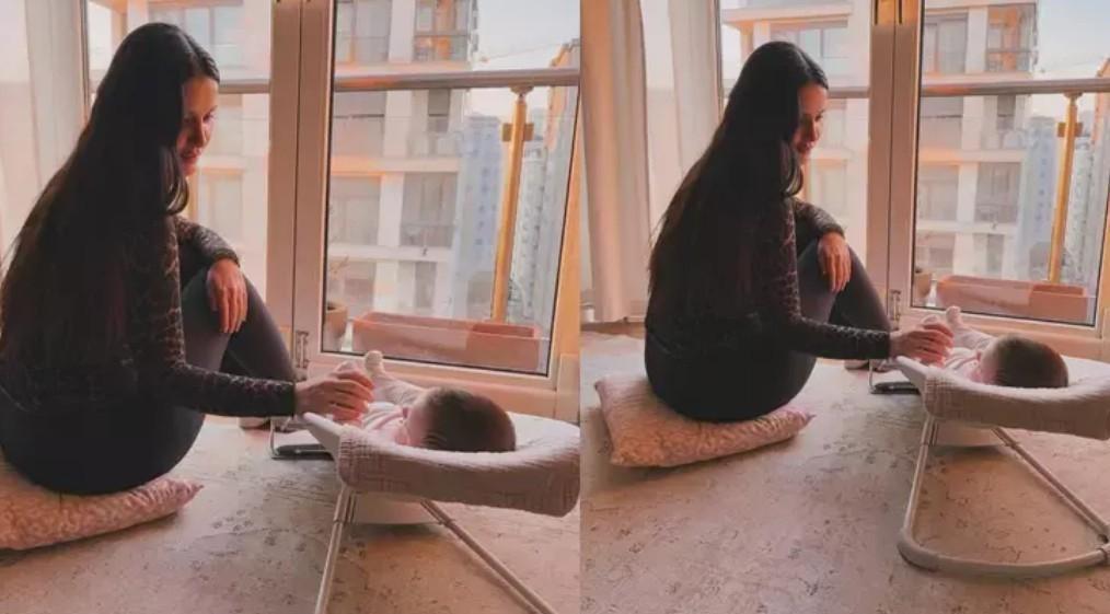 Günler sonra paylaştı İşte İrem Helvacıoğlunun kızı Soradan yeni kare