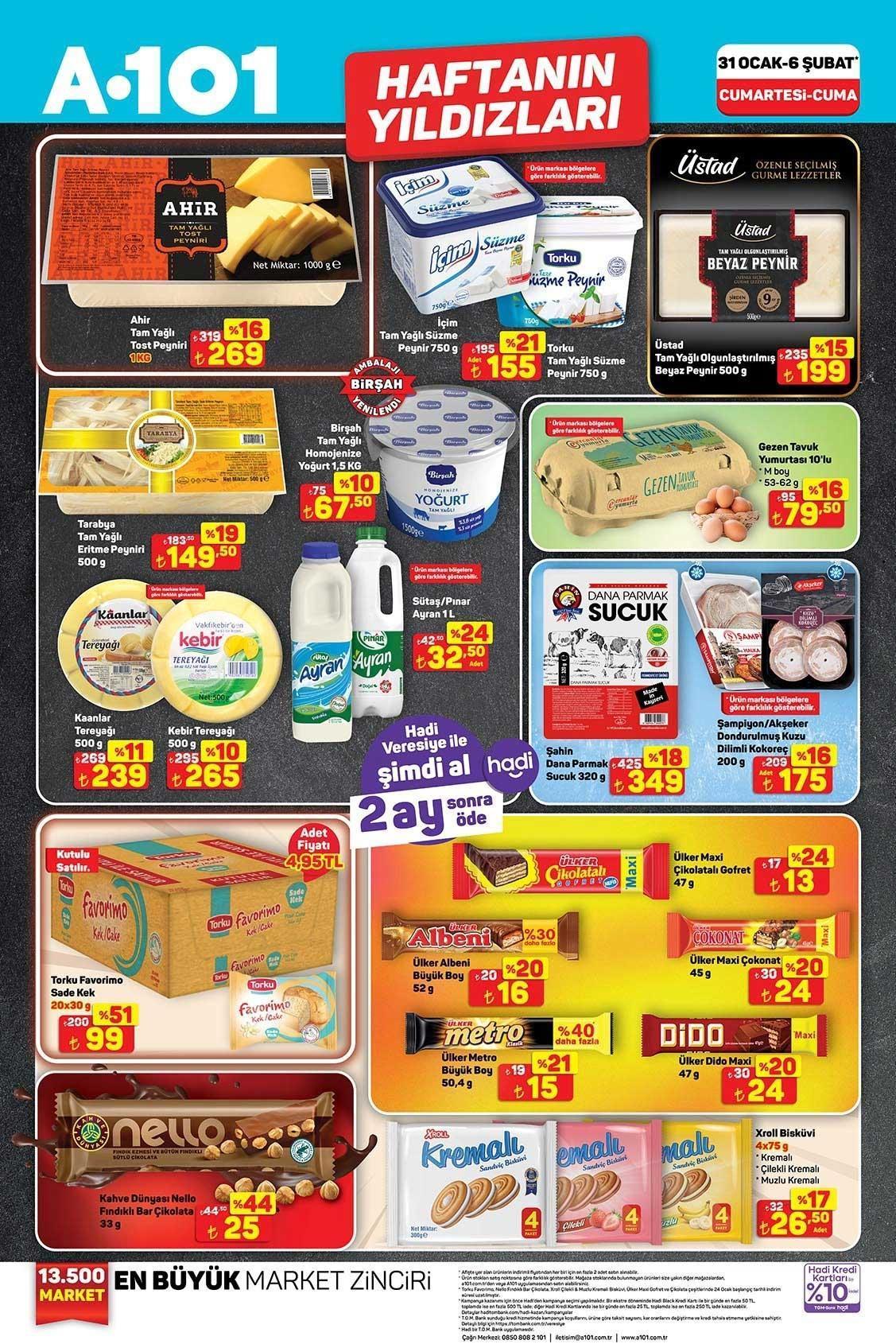 31 OCAK-6 ŞUBAT A101 HAFTANIN YILDIZLARI KATALOĞU 31 OCAK-6 ŞUBAT A101 HAFTANIN YILDIZLARI KATALOĞU