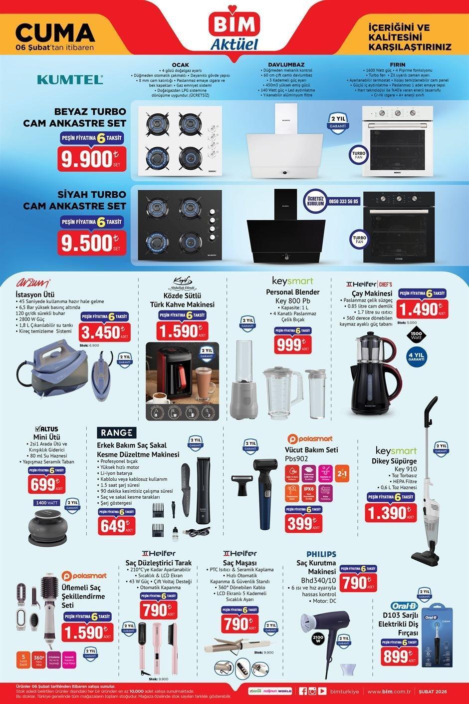 6 ŞUBAT CUMA BİM AKTÜEL KATALOĞU