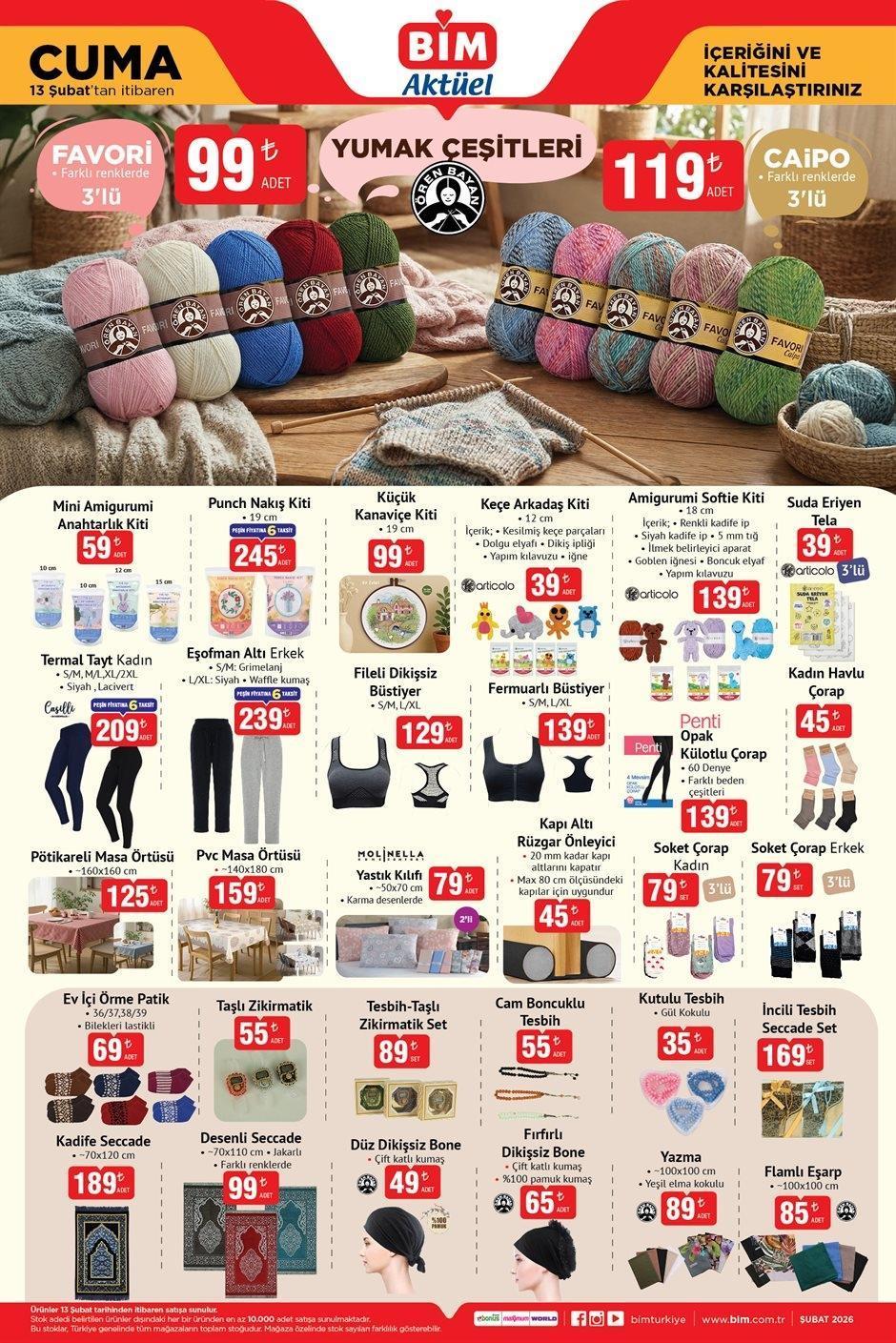13 ŞUBAT CUMA BİM AKTÜEL ÜRÜNLER KATALOĞU 13 ŞUBAT CUMA BİM AKTÜEL ÜRÜNLER KATALOĞU