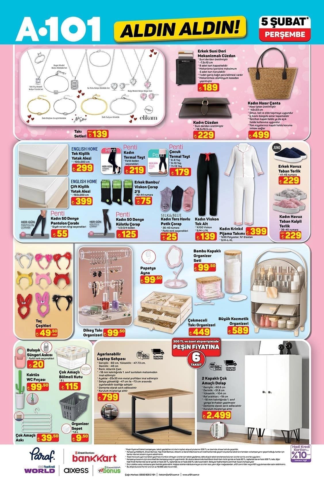 A101 ALDIN ALDIN 5 ŞUBAT PERŞEMBE AKTÜEL KATALOĞU
