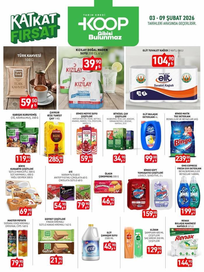 KOOP MARKET İNDİRİMLERİ | 3-9 Şubat 2026 Yepyeni Tarım Kredi Market katalog: 43 üründe fırsat Tarım Kredi Kooperatif aktüel ürünler fiyatları