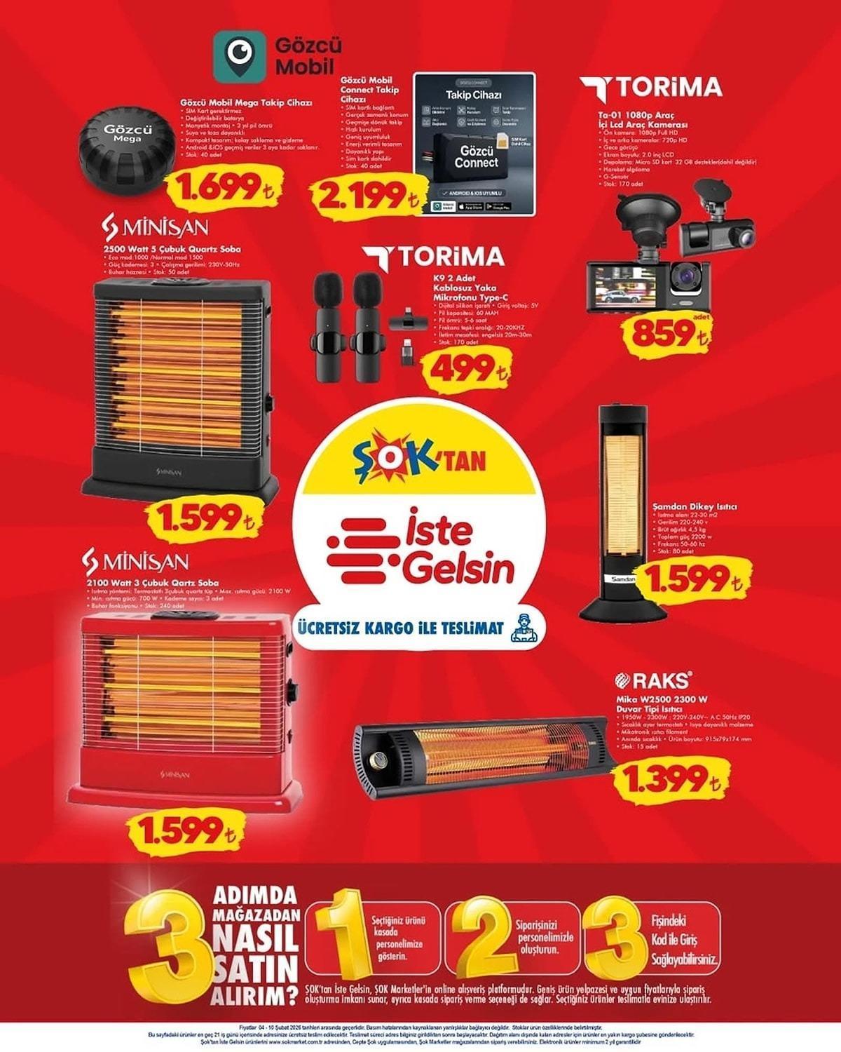 ŞOK 4-10 ŞUBAT AKTÜEL KATALOG