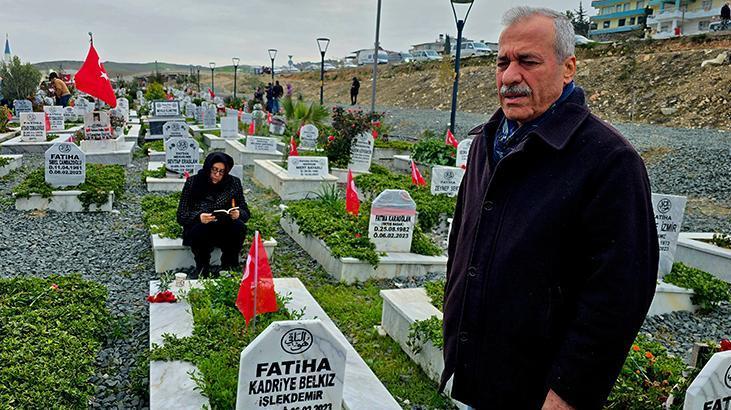 Depremin 3. yıl dönümünde Hatay’da mezarlıklarda hüzün