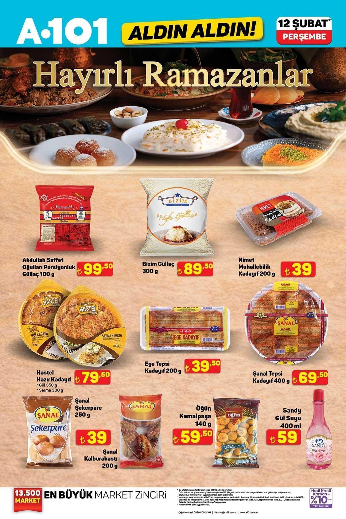 12 ŞUBAT PERŞEMBE A101 ALDIN ALDIN AKTÜEL KATALOĞU