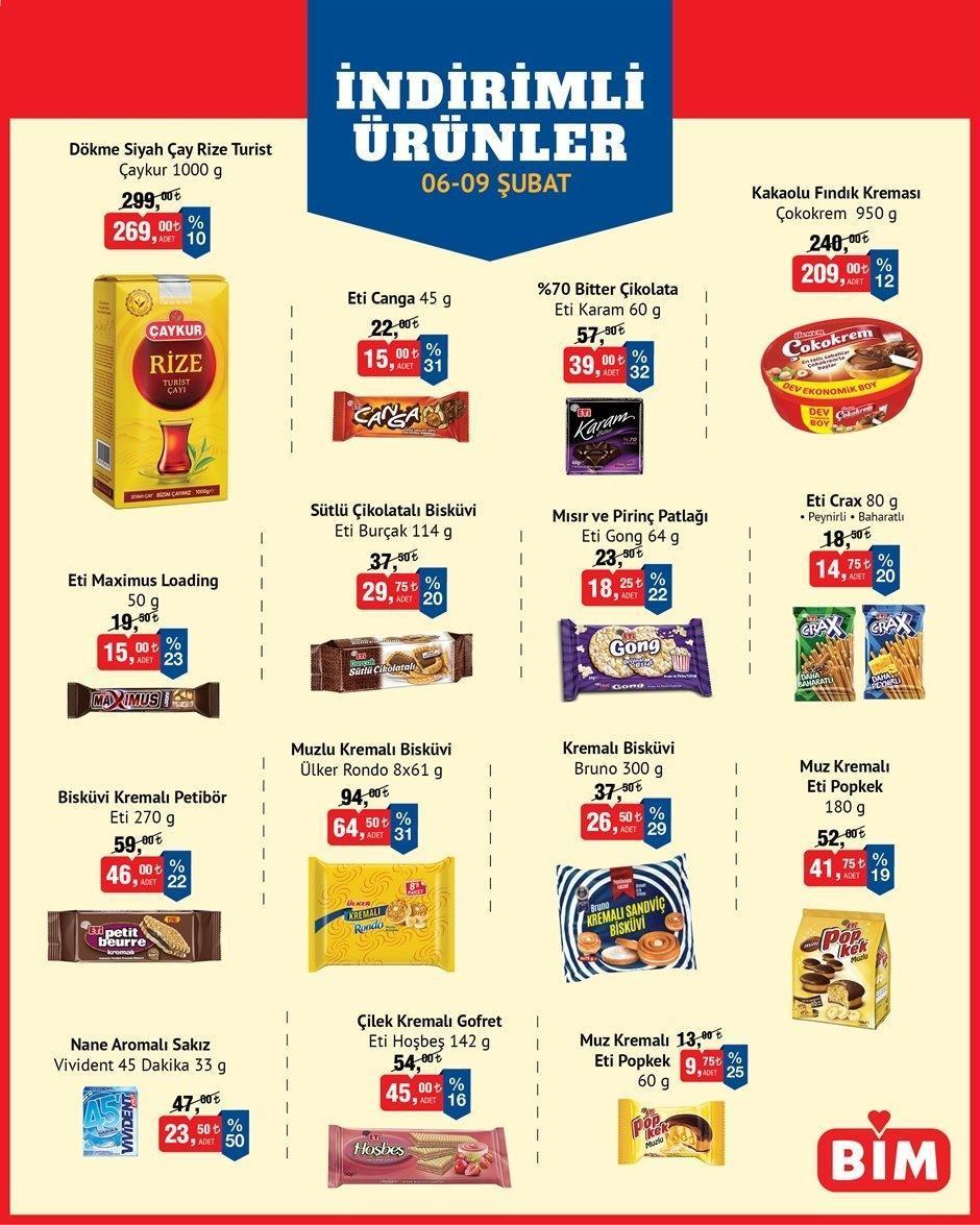 6-9 ŞUBAT BİM AKTÜEL İNDİRİMLERİ 6-9 ŞUBAT BİM AKTÜEL İNDİRİMLERİ