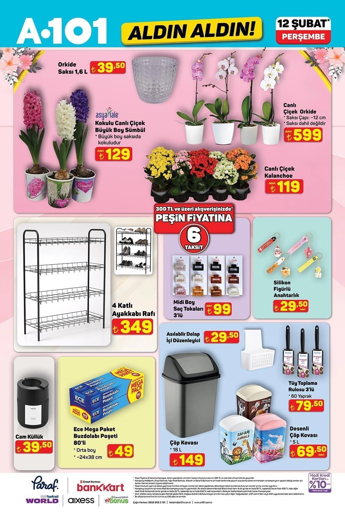 12 ŞUBAT PERŞEMBE A101 ALDIN ALDIN AKTÜEL KATALOĞU