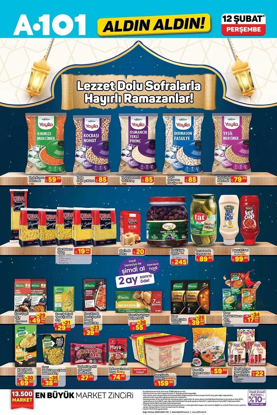 12 ŞUBAT PERŞEMBE A101 ALDIN ALDIN AKTÜEL KATALOĞU