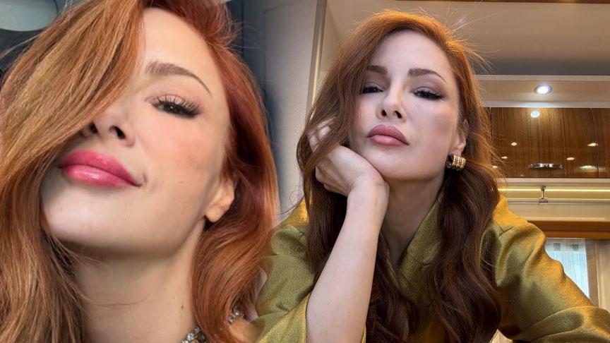 Mine Tugay sosyal medyayı salladı Merdivenlerde iddialı poz