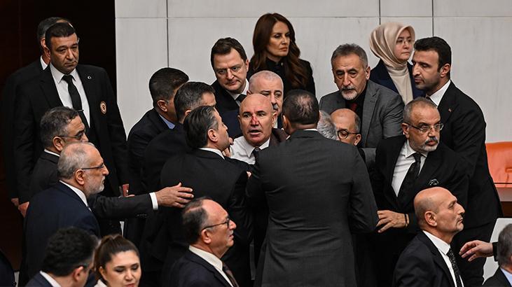 TBMMdeki yemin kavgasında kayıp ayakkabı İşte kavgadan yeni görüntüler