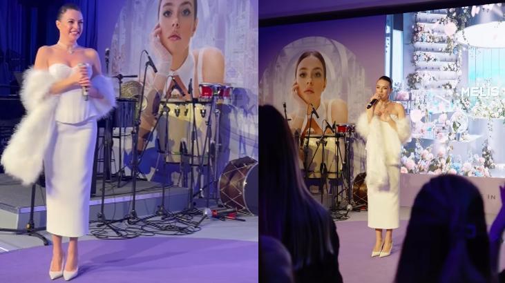 Melis Sezenden göz kamaştıran stil Yüzü olduğu markanın etkinliğine damga vurdu