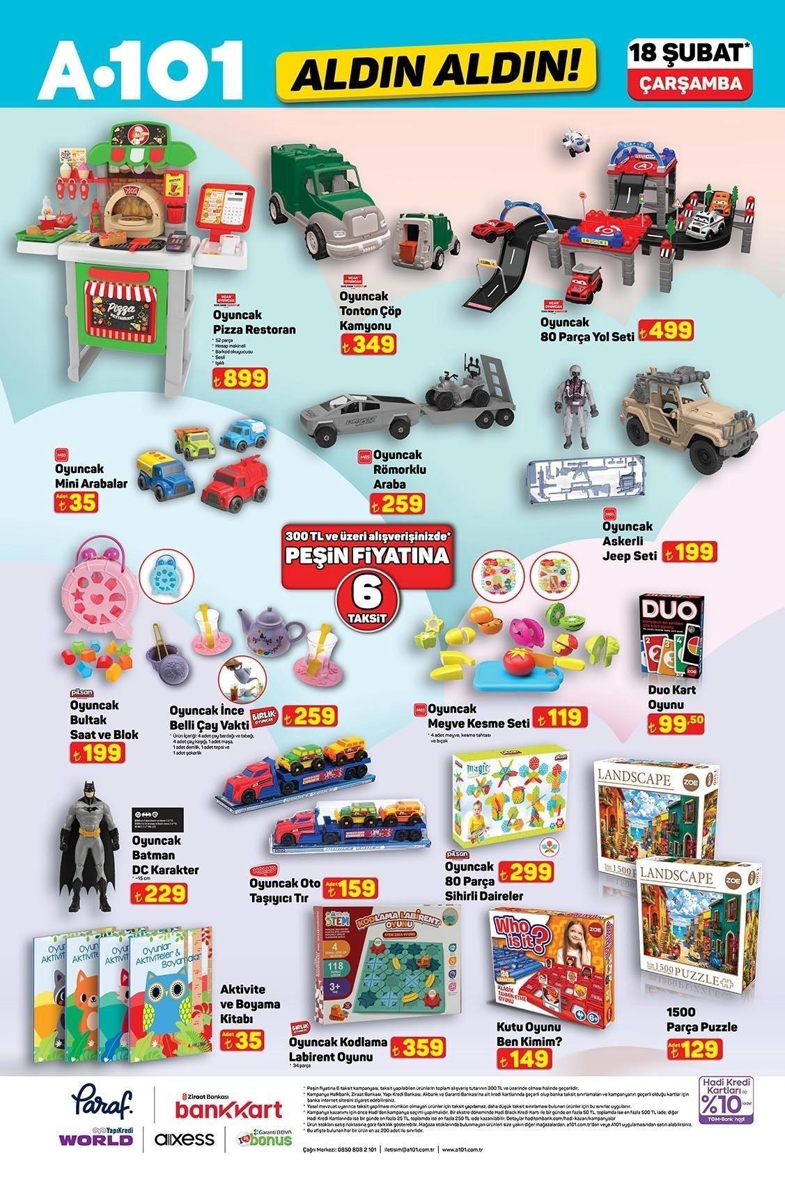 18 ŞUBAT A101 AKTÜEL KATALOĞU