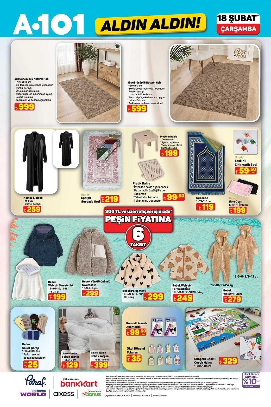 18 ŞUBAT A101 AKTÜEL KATALOĞU