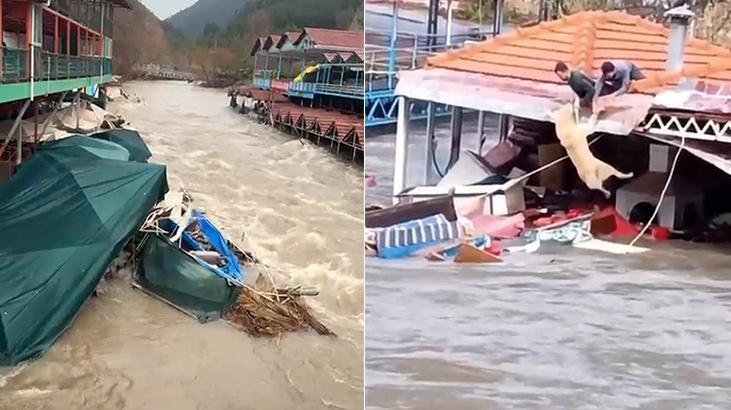 Antalya'da kuvvetli yağış! 6 ilçede hasar meydana geldi