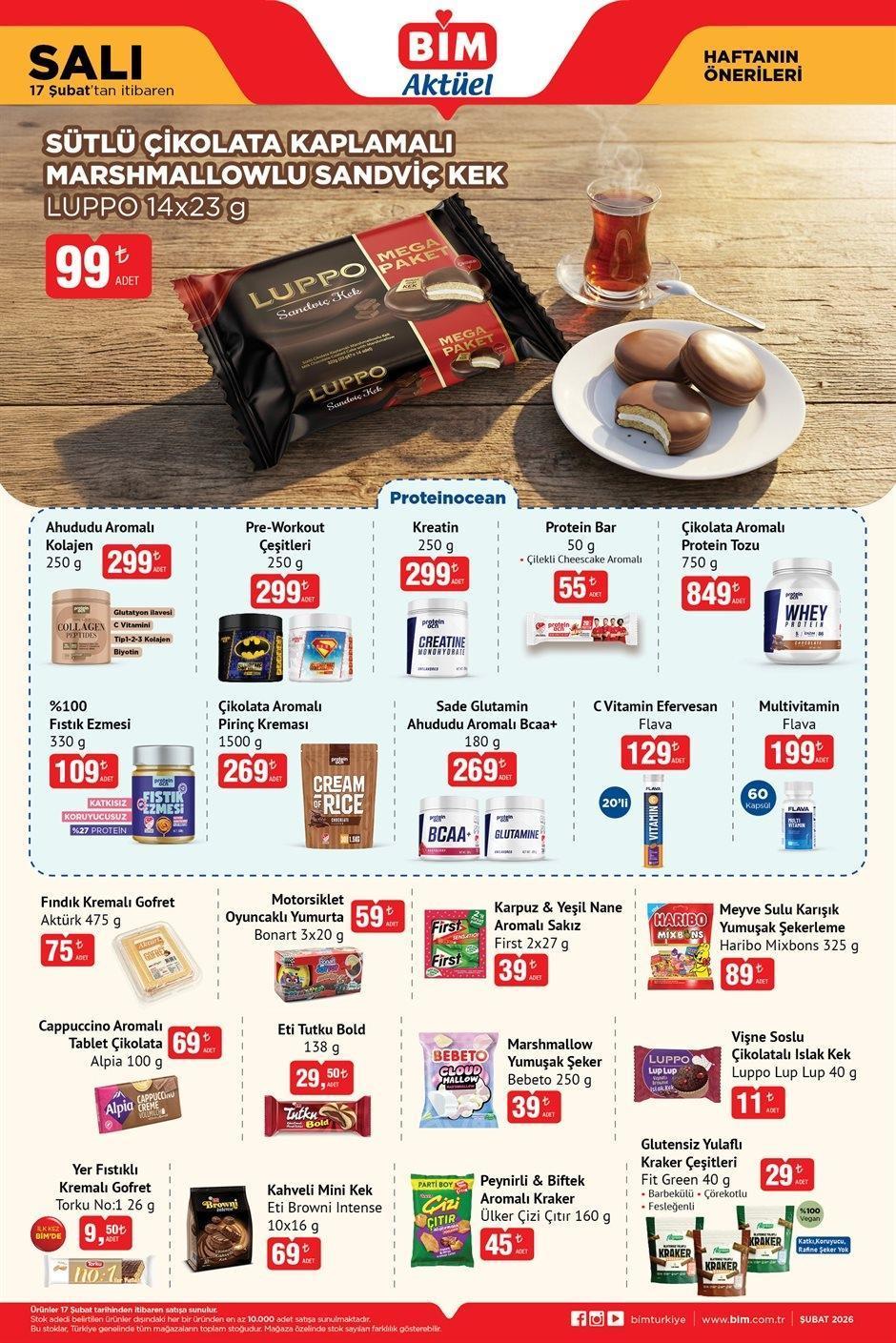 17 ŞUBAT SALI BİM AKTÜEL ÜRÜNLER