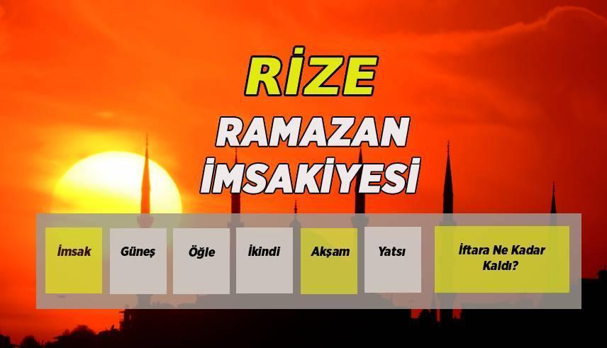 RİZE İMSAKİYE 2026 İFTAR VAKTİ: Rize’de iftar saat kaçta, oruç ne zaman ...